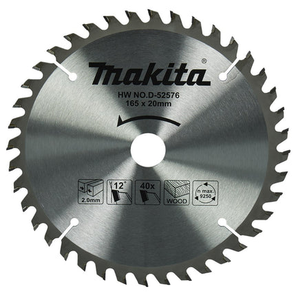 Makita HM Zaagbl 165X20X2 T40 – D-52576