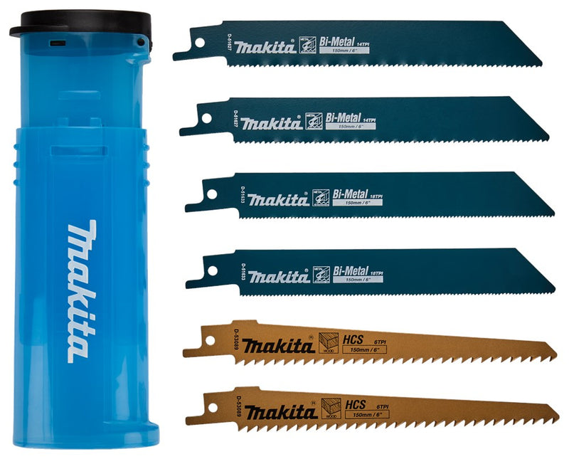Makita Reciprozaagset 6-Delig Hout en Metaal – D-53051