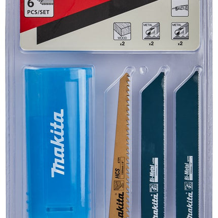 Makita Reciprozaagset 6-Delig Hout en Metaal – D-53051