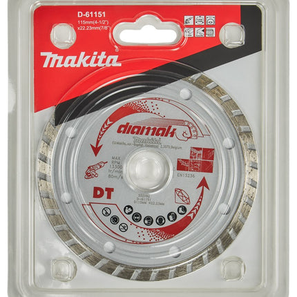 Makita Diamantschijf 115X22,23mm – D-61151
