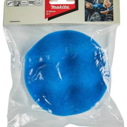 Makita Spons Blauw Zacht Medium 100mm – D-62620