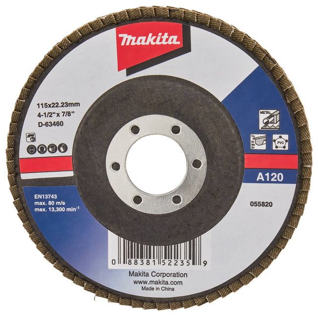 Makita Lamellenschijf 115mm A120 SCHUURSCH.115X22mm K120 Uni-AE – D-63460