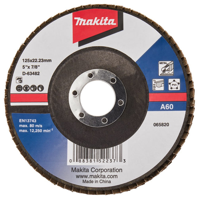 Makita Lamellenschijf 125mm A60 Lamellensch. 125X22mm 10st – D-63482-10