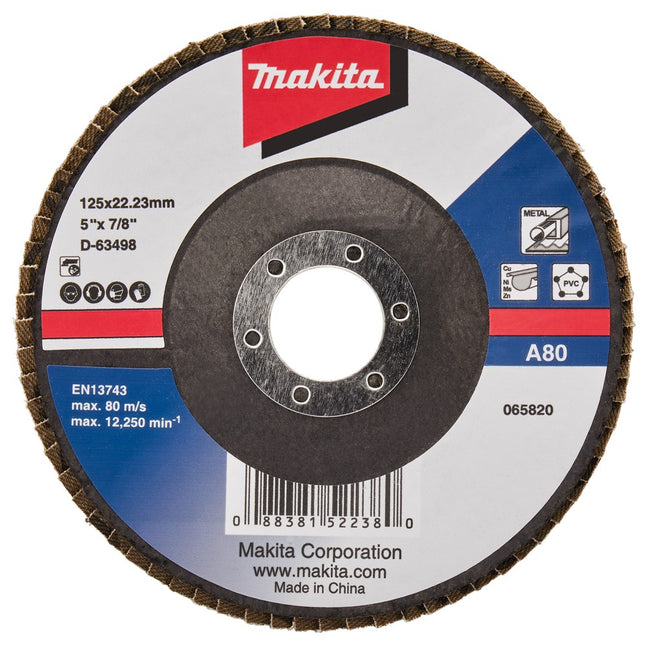 Makita Lamellenschijf 125mm A80 Lamellensch. 125X22mm 10st – D-63498-10