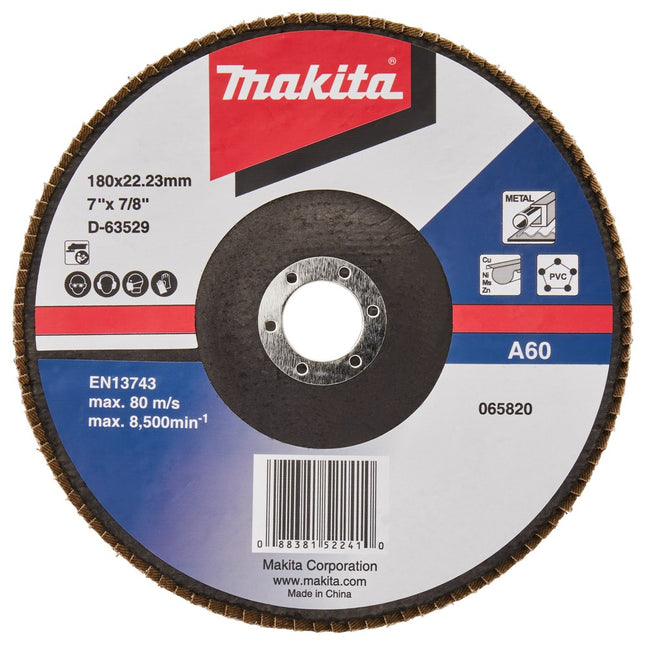 Makita Lamellenschijf 180mm A60 Lamellensch. 180X22mm 10st – D-63529-10
