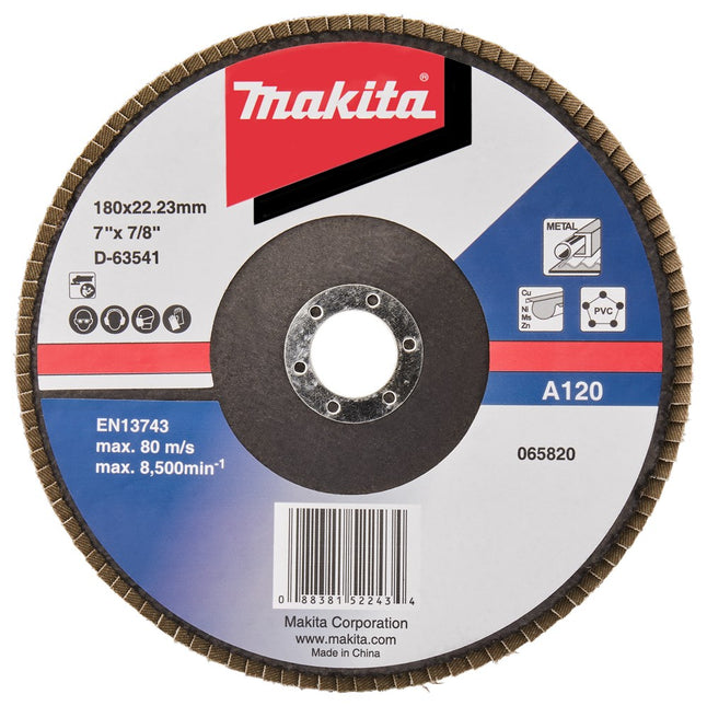 Makita Lamellenschijf 180mm A120 Lamellensch. 180X22mm 10S – D-63541-10