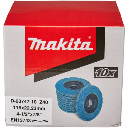 Makita Lamellenschijf 115mm Z40 Lamellensch. 115X22mm 10st – D-63747-10