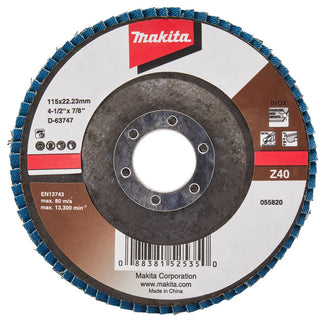 Makita Lamellenschijf 115mm Z40 SCHUURSCH.115X22mm K40 Uni-ZE – D-63747