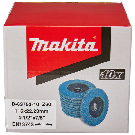Makita Lamellenschijf 115mm Z60 – D-63753-10