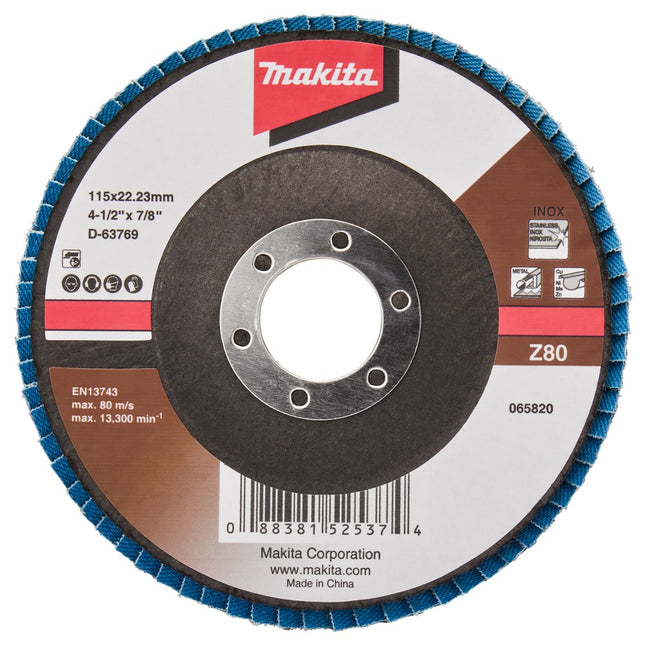 Makita Lamellenschijf 115mm Z80 Lamellensch. 115X22mm 10st – D-63769-10