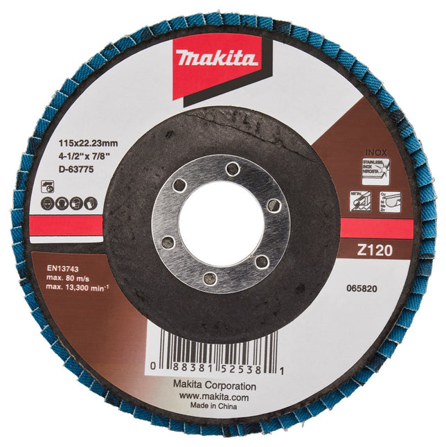 Makita Lamellenschijf 115mm Z120 Lamellensch. 115X22mm 10S – D-63775-10