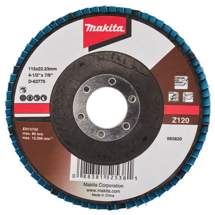 Makita Lamellenschijf 115mm Z120 Lamellensch. 115X22mm 10S – D-63775-10