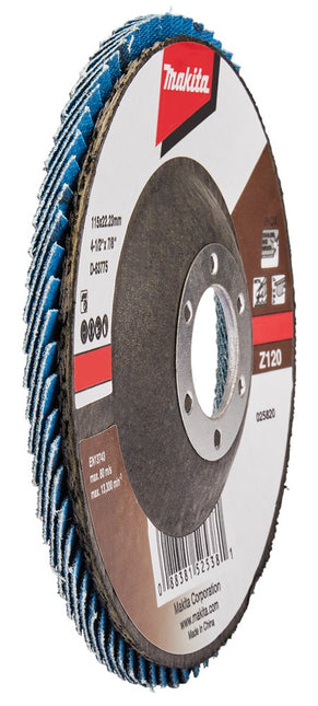 Makita Lamellenschijf 115mm Z120 SCHUURSCH.115X22mm K120 Uni-ZE – D-63775