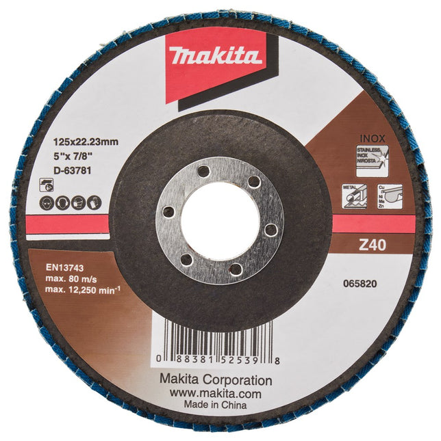 Makita Lamellenschijf 125mm Z40 Lamellensch. 125X22mm 10st – D-63781-10