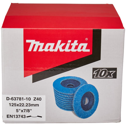 Makita Lamellenschijf 125mm Z40 Lamellensch. 125X22mm 10st – D-63781-10