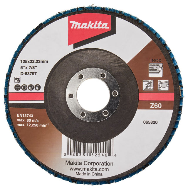 Makita Lamellenschijf 125mm Z60 Lamellensch. 125X22mm 10st – D-63797-10