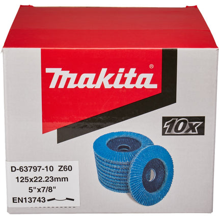 Makita Lamellenschijf 125mm Z60 Lamellensch. 125X22mm 10st – D-63797-10