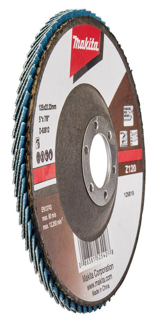 Makita Lamellenschijf 125mm Z120 SCHUURSCH.125X22mm K120 Uni-ZE – D-63812
