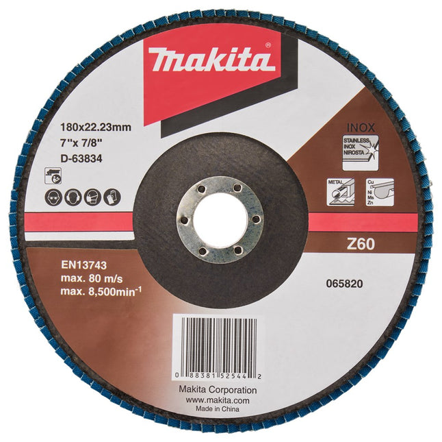 Makita Lamellenschijf 180mm Z60 180X22mm 10st – D-63834-10