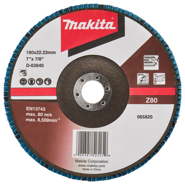 Makita Lamellenschijf 180mm Z80 180X22mm 10st – D-63840-10