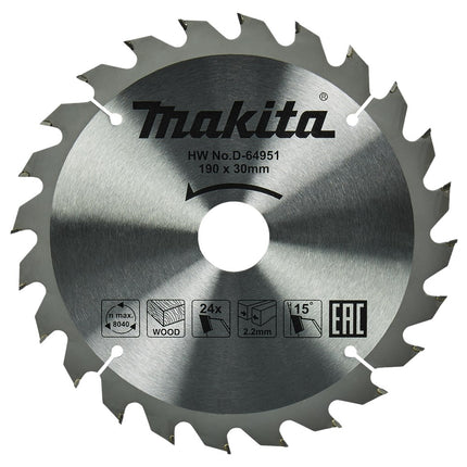 Makita HM Zaagbl 190X30X2,2 T24 – D-64951