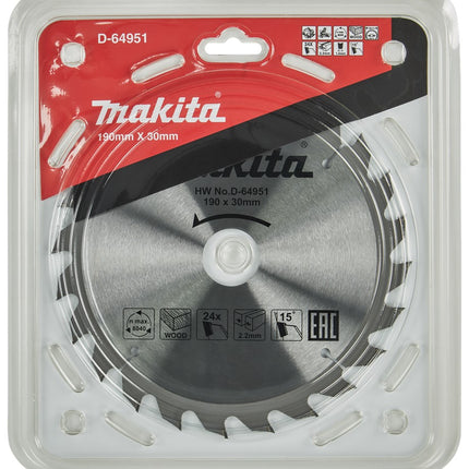 Makita HM Zaagbl 190X30X2,2 T24 – D-64951