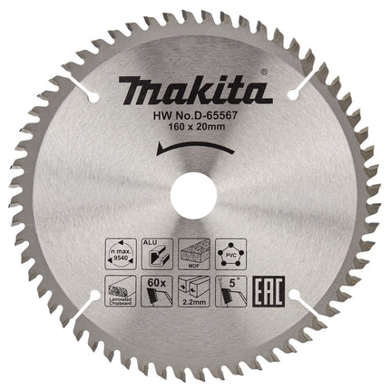 Makita CIRKELZAAGBLAD DIV. MATERIALEN