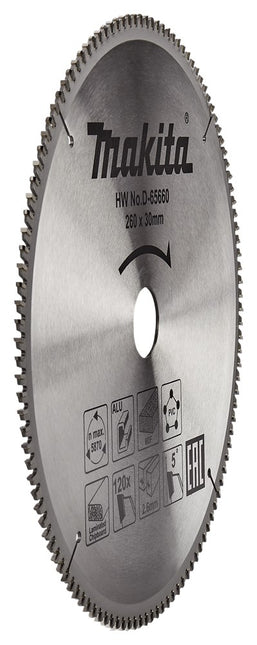 Makita Cirkelzaagblad 260X30X2,6 120T 5G Zaagblad Multi 260X30 – D-65660