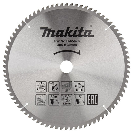 Makita Zaagblad Multi 305X30X2,8 80T 5G Zaagblad 305X30 – D-65676