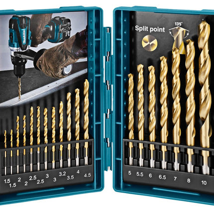 Makita Metaalborenset HSS-TIN 19-Delig – D-67527