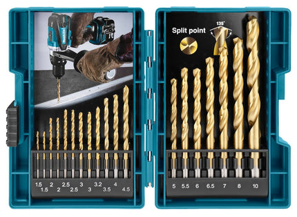 Makita Metaalborenset HSS-TIN 19-Delig – D-67527