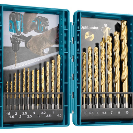 Makita Metaalborenset HSS-TIN 19-Delig – D-67527
