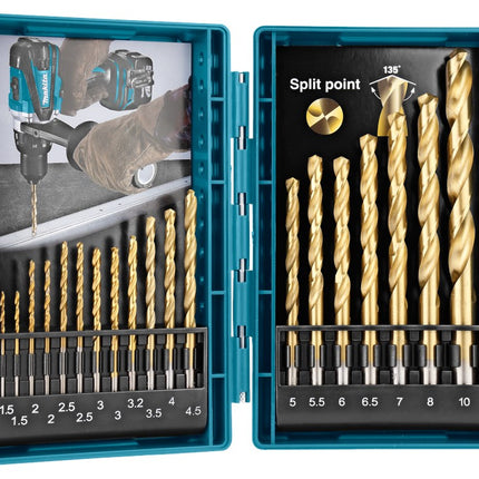 Makita Metaalborenset HSS-TIN 19-Delig – D-67527