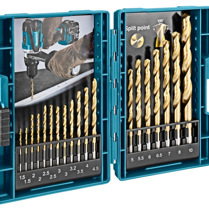 Makita Metaalborenset HSS-TIN 19-Delig – D-67527