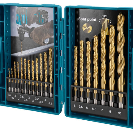 Makita Metaalborenset HSS-TIN 19-Delig – D-67527
