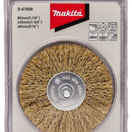 Makita Rondborstel 8X80X35mm Vlakborstel 80X35X8mm Vermess – D-67608