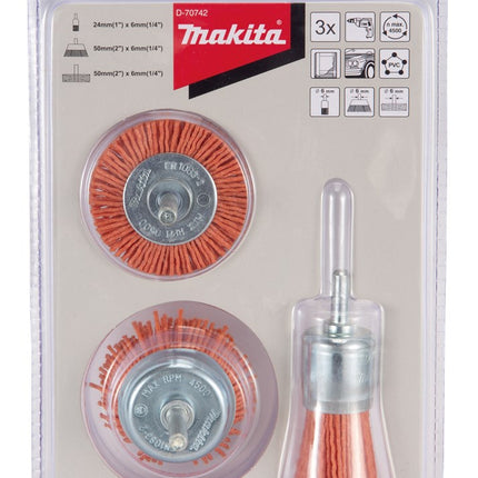 Makita Borstelset 3-Delig – D-70742