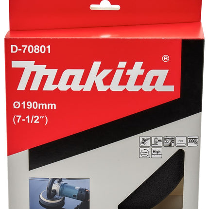 Makita Polijstschijf Spons Zwart 190mm – D-70801