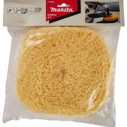 Makita Polijstschijf WOL Geel 230mm Wollenschijf – D-70889