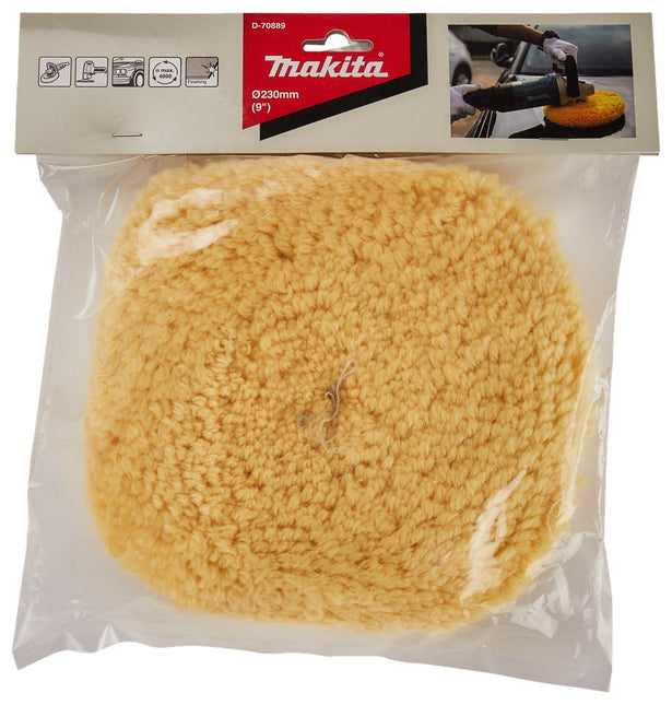 Makita Polijstschijf WOL Geel 230mm Wollenschijf – D-70889