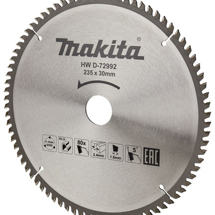 Makita HM Zaagblad ALU 235X30 80T 5G – D-72992