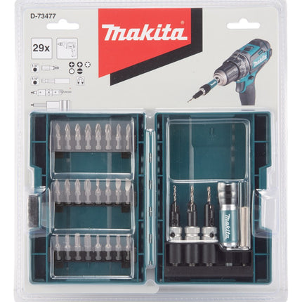 Makita BOOR-/schroefbitset 29-Delig QUAD Driver Schroef/finder Set 29-DLG – D-73477