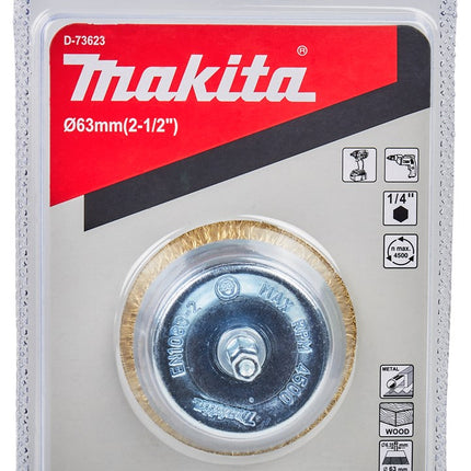 Makita Komborstel ZK 1/4" X 63mm Vermes – D-73623