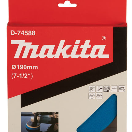 Makita Polijstschijf Spons Blauw 190mm – D-74588