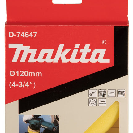 Makita Polijstschijf Spons Geel 120mm – D-74647