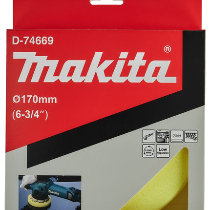 Makita Polijstschijf Spons Geel 170mm – D-74669