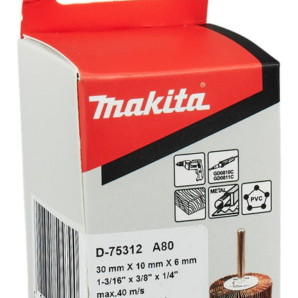 Makita Lamellenschuurrol 10X30mm A80 Lamellenborstel 30X10X6 K80 – D-75312