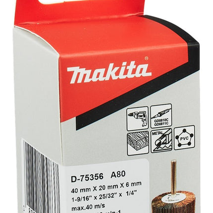 Makita Lamellenschuurrol 20X40mm A80 Lamellenborstel 40X20X6 K80 – D-75356