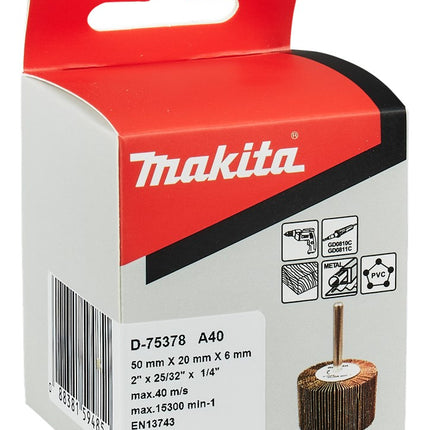 Makita Lamellenschuurrol 20X50mm A40 Lamellenborstel 50X20X6 K40 – D-75378
