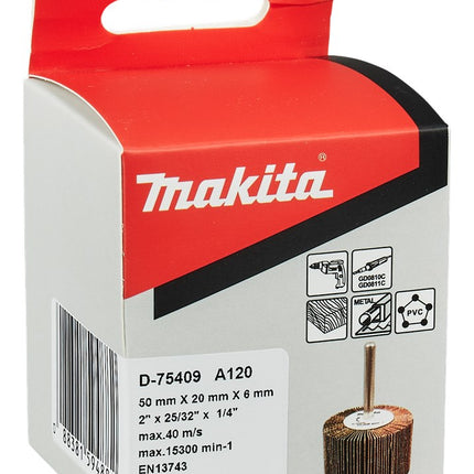 Makita Lamellenschuurrol 20X50mm A120 Lamellenborstel 50X20X6 K120 – D-75409
